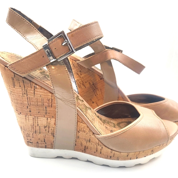 Sam Edelman Wedge Platform Sandals - Picture 2 of 5